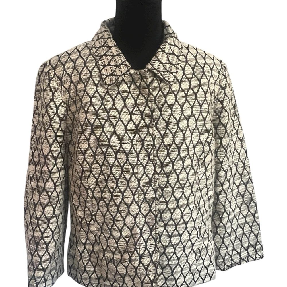 Kasper Geometric Blazer